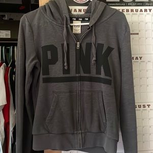 VS PINK ZIP UP HOODIE